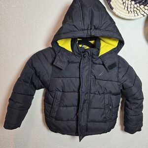 Nautica Little Boy's Hooded Full Zip Jacket Size 4 (S) Black Water Resistant